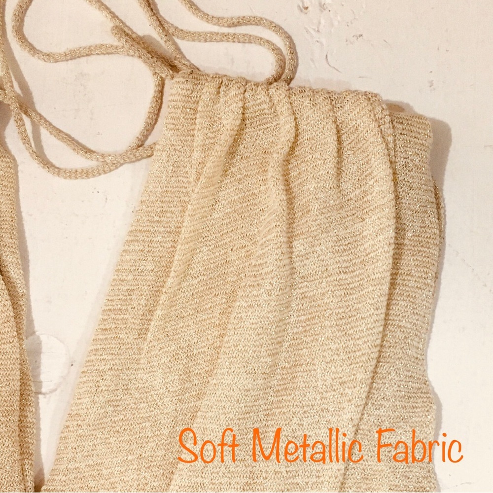 🌹HP🌹Alice+Olivia Metallic Smocked Sleeveless Party Top - Picture 6 of 9